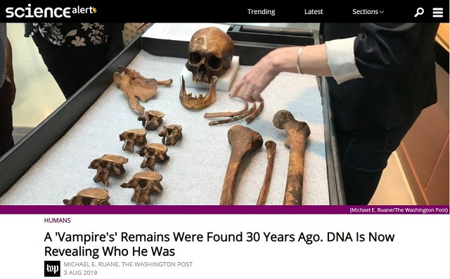 200年前の「ヴァンパイア」の亡骸、ついにDNA鑑定で身元判明! 骨に刻まれた謎文字「JB55」、親族がとどめを刺した形跡も!?の画像1