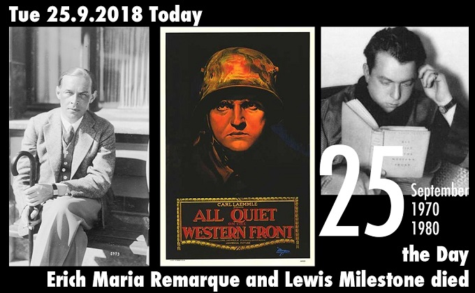 9月25日はドイツが生んだ世界的作家エーリヒ・マリア・レマルクが死亡した日! 第一次大戦に参戦、名作『西部戦線異状なし』を執筆の画像1