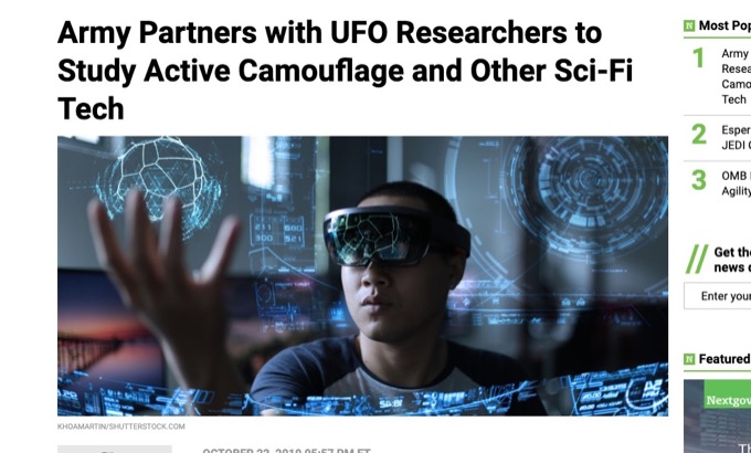 米陸軍、UFO研究者と協力して「超光学迷彩技術」取得か!? 軍事マニアも大注目エイリアン合金!の画像1