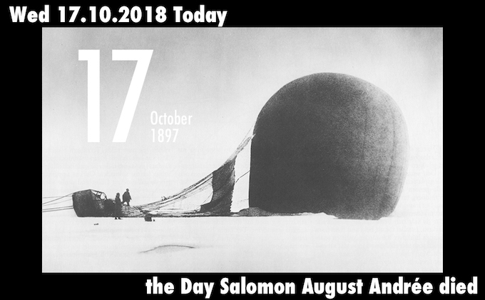 10月17日はスウェーデンを代表する探検家サロモン・アウグスト・アンドレーの推定死亡日! 生肉を食べ、寄生虫に感染し...の画像1