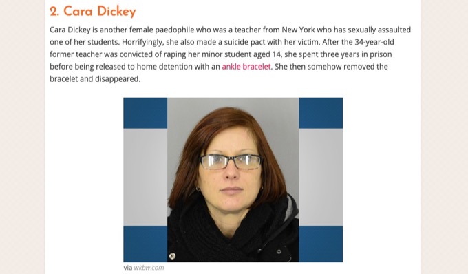14歳の少年を強姦…悪名高き「女ペドフィリア」8人! あの手この手で子どもを騙しの画像3