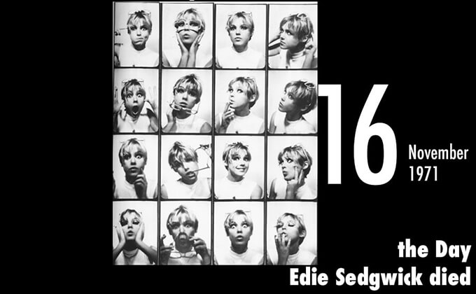 11月16日はモデル、イーディ・セジウィックが死亡した日! ウォーホールのミューズとして活躍するも薬物過剰摂取で…の画像1