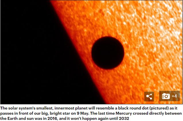 本日11日「水星の太陽面通過」が発生! 人々の性格が激変・頭痛・体調不良も…水星逆行が終わる21日まで注意!の画像1