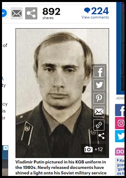 プーチンのKGB時代の評価レポートが公開される！ 知力・戦闘力… 超絶評価ズラリ！の画像1