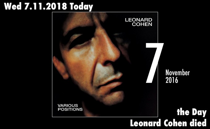 11月7日は世界的シンガーソングライター、レナード・コーエンが死亡した日!の画像1