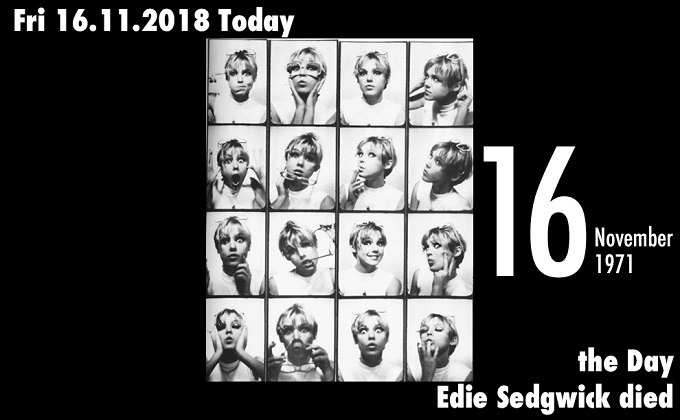 11月16日はモデル、イーディ・セジウィックが死亡した日! ウォーホールのミューズとして活躍するも薬物過剰摂取で…の画像1