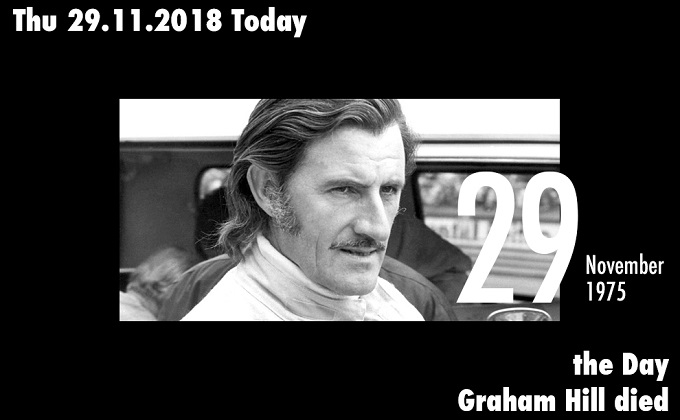 11月29日は2度のワールドチャンピオンに輝いたF1レーサー、グラハム・ヒルが死亡した日! 自らの操縦していた飛行機の墜落事故…の画像1