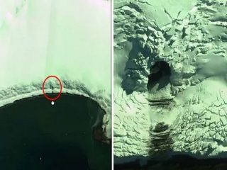 南極で人工の巨大洞窟が発見される！ UFO基地か、地底世界への入口か、3m宇宙人の棲家の可能性も！