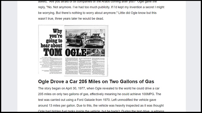 グレタさんが危ない！ 40年前に超燃費のいい車を作ってしまった男、石油利権に消されていた！の画像3