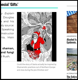 サンタクロースは「幻覚キノコ」を配るヤバイ奴だった! クリスマスツリーが証拠…シャーマンか!?の画像2