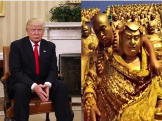 タイでトランプ大統領が“ゴールデン仏像”として崇拝されていると判明！ トランプはブッダの生まれ変わりか？