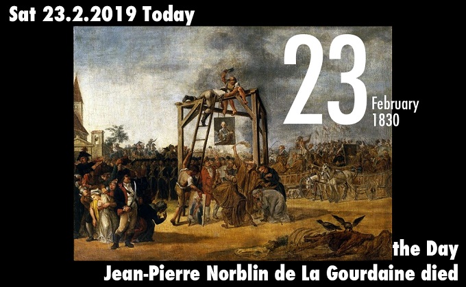 2月23日は19世紀のポーランド啓蒙主義を代表する画家であるジャン=ピエール・ノルブラン・ド・ラ・グルデーヌが死亡した日!の画像1