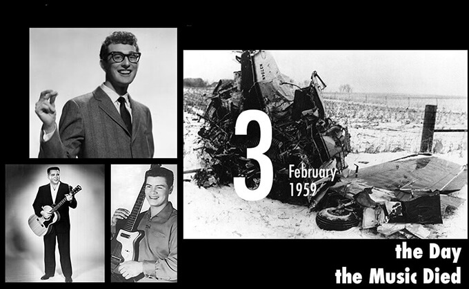 2月3日は音楽が死んだ日！ バディ・ホリーを含む3人のロック・スターが墜落事故で死去…の画像1