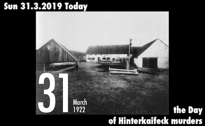 3月31日は怪奇事件「ヒンターカイフェック事件」が起こった日! 近親相姦家族6人がツルハシで皆殺しに...「何かに取り憑かれている」の画像1