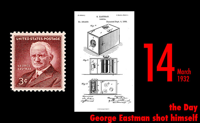 3月14日は世界初のロールフィルムを発明したコダック創業者ジョージ・イーストマンが拳銃自殺した日！ 「私の仕事は終わった。なぜ待たねばならない？」の画像1