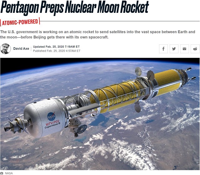 ペンタゴンが月探査のために「原子力ロケット」を至急開発中! やはり「月の謎」が米中宇宙競争の争点だった!の画像1