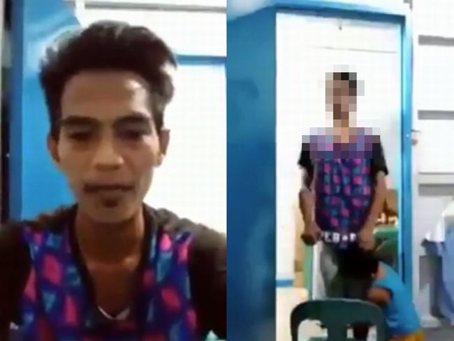 【閲覧注意】父親が息子の前で首吊り自殺する決定的瞬間! 子供は泣きじゃくり助けようと… やりきれない悲劇映像=比の画像1