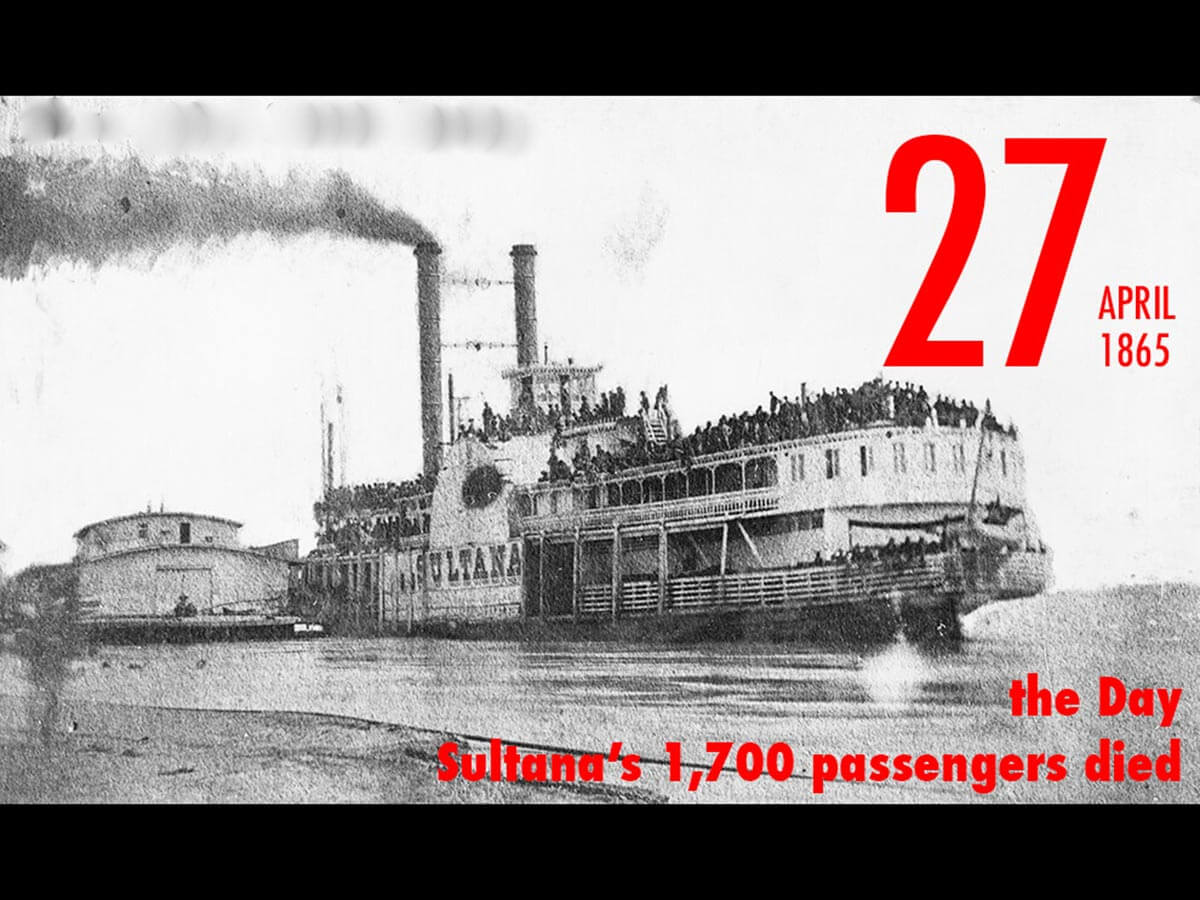 4月27日は蒸気客船「サルタナ」の沈没事故が発生した日！ 米史上最悪...乗客2,427人中1,700人以上が犠牲にの画像1