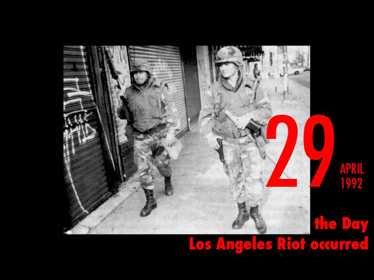 4月29日は「1992年ロサンゼルス暴動」が勃発した日！ 黒人を暴行した白人警官への無罪判決にマイノリティ市民が激怒！