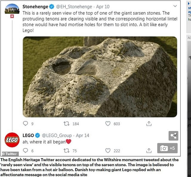 ストーンヘンジは古代の「レゴブロック」だったと判明! ジョイントパーツが確認され、レゴ広報も認める!の画像2