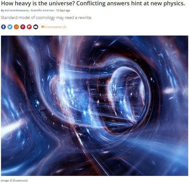 宇宙の重さってどれくらい? 新計算結果「シグマ8テンション」の発見で、宇宙の定義激変へ!の画像1