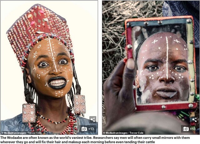 化粧した男、女性審査員に認められれば即セックス！ アフリカ「ウォダベ族」の奇祭の画像3