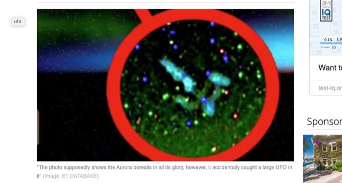 オーロラの中に巨大UFOが出現! NASA公式写真で発覚...有識者 「地球のサンプルを採取している」の画像2