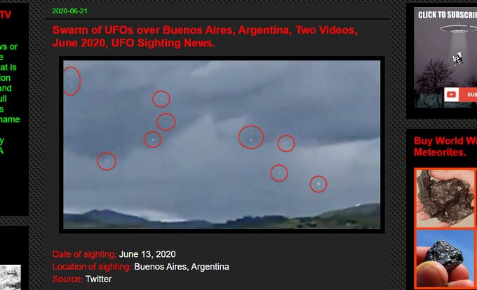 アルゼンチン上空にUFO軍団が出現！ 専門家「カミナリで充電中」、バッタの大量発生とも関与か！の画像1