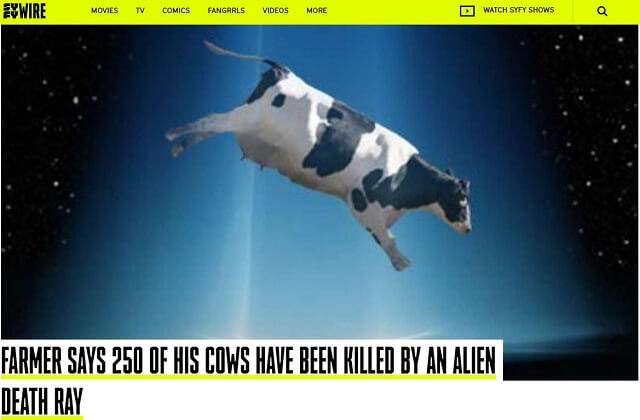 牧場の牛250頭がUFOのデスビームで惨殺される異常事態! 酪農家が法廷でガチ直訴も、警察の事実揉み消しか!?=カナダの画像1