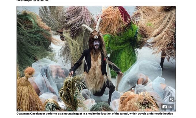 スイスの世界最長トンネル開通式は「悪魔の儀式」だった!? 羊の周りを裸の男女が… CERNの陰謀とも関係か!?の画像4