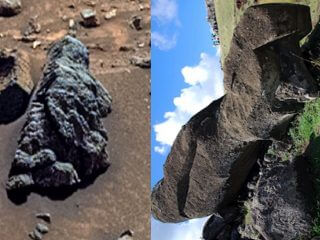 火星でモアイ像が発見される！「イースター島のモアイもエイリアンが作った」世界的識者が暴露