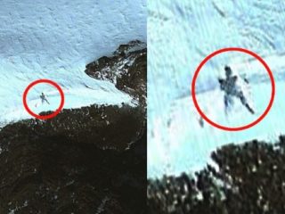 グーグルマップに「身長20ｍの巨人」が写っていた!? 南極の雪原にダイブ… 宇宙人基地も？