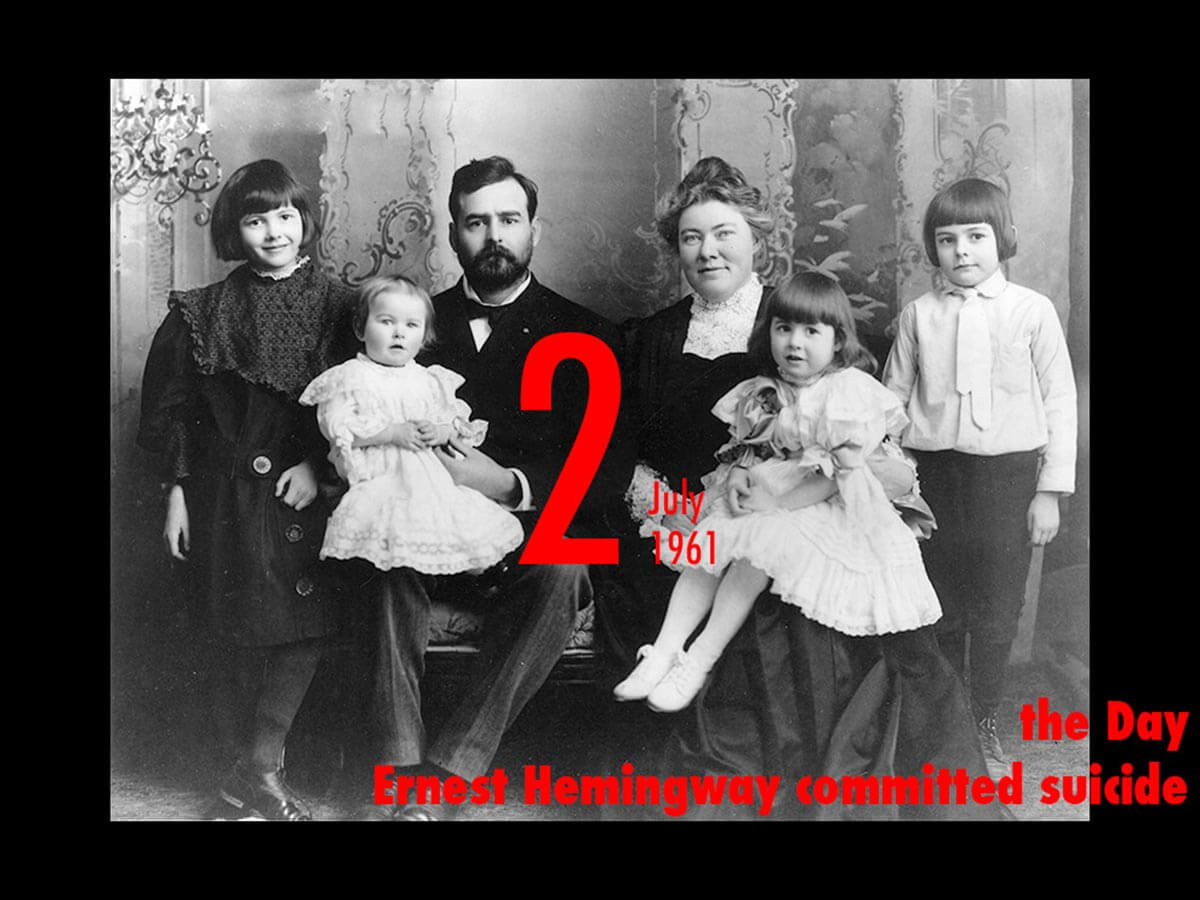 7月2日はノーベル賞作家アーネスト ヘミングウェイがショットガン自殺した日 父 妹 弟 孫も自殺を遂げた呪われた一家ｰトカナ
