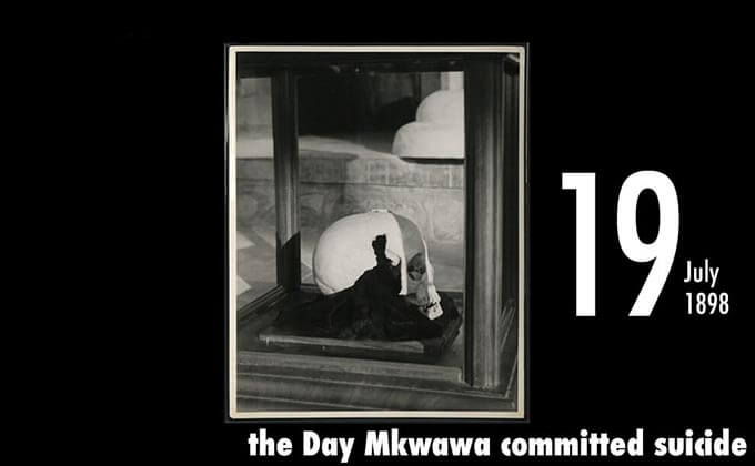 7月19日は東アフリカの部族リーダー、ムクワワが自殺を遂げた日！ 頭蓋骨は侵略国ドイツの勲章品に...の画像1