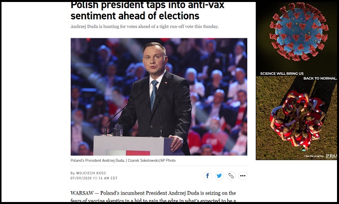 【ガチ】ポーランド大統領が反ワクチン表明で全世界衝撃！ 「絶対に義務化すべきではない」理由とは!?の画像1