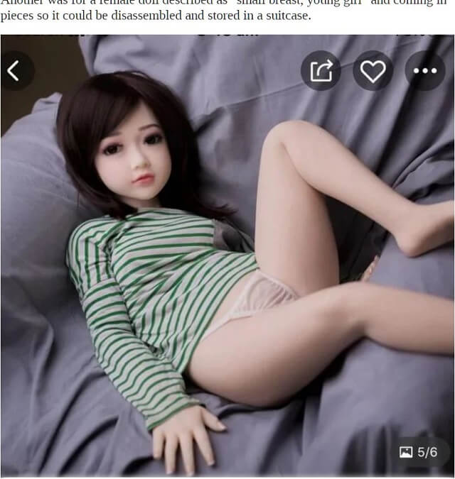 中国人が児童セックスドールの他国向け通販開始! 性器や肌触りを完全再現… 「幻想を促進」専門家も危惧の画像3