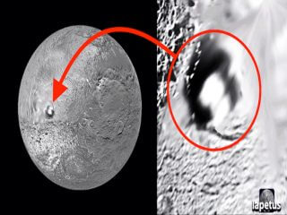 やはり！ 土星の衛星イアペトゥスに「エイリアン基地」があると発覚！ 不自然な画像ぼかしも…NASA隠蔽か！