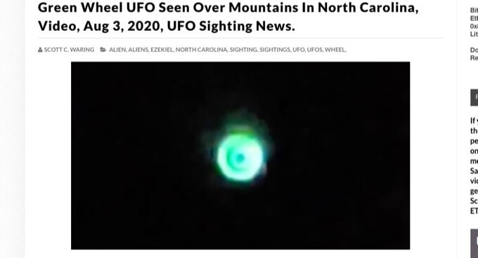 月より明るい車輪型UFO出現、旧約聖書・エゼキエルの輪か!?「神は人類に見切りをつけた」識者が世界滅亡を警告＝米の画像2