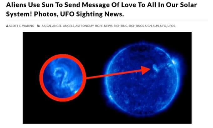なんと 太陽に数字の 2 が出現 超くっきり エイリアンからのメッセージ と専門家も大興奮