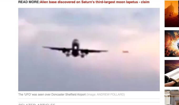 【今年No.1UFO動画】イギリスの空港で「葉巻型UFO」が飛行機の脇を爆速で通過する瞬間が撮影される！の画像1