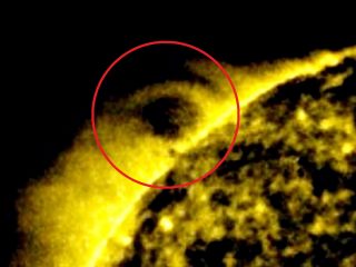 【決定版】太陽付近に超巨大UFOが数時間も出現！太陽空洞説の有力証拠、宇宙人基地がそこにある!?