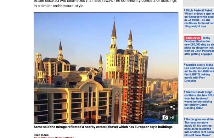 【衝撃映像】中国上空に謎の天空都市が突如出現して大ニュースに！ ついに「ブルービーム計画」発動か… 魔術的事態に市民騒然！の画像3