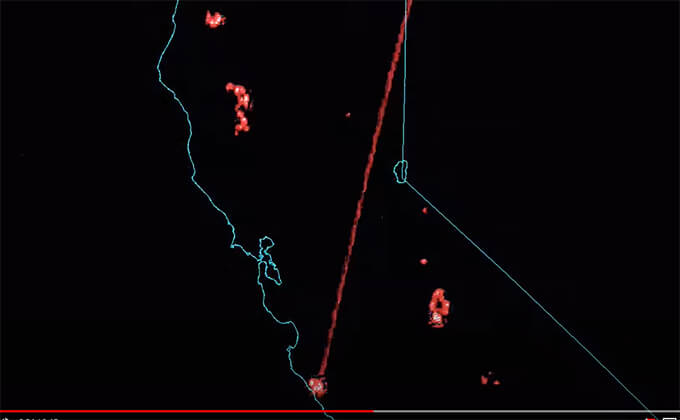 HAARPの次にやばいエネルギー兵器「DEW」が山火事を引き起こしている証拠映像が流出！ レーダーに光線がはっきりの画像2
