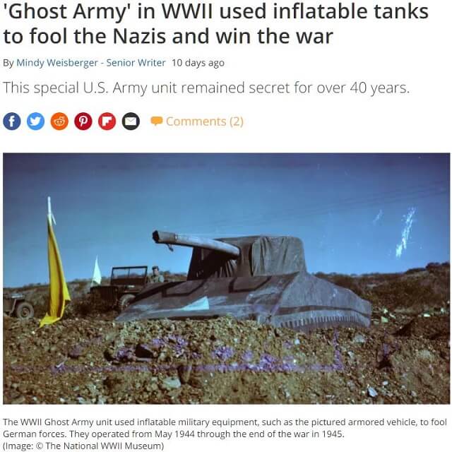 ナチスを攻略した米軍の極秘特殊部隊「ゴースト・アーミー」とは!? 幽霊のように実体がない最強戦士たちの真実に衝撃!の画像1