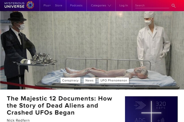 米政府のUFO秘密機関「マジェスティック12」の知られざる目的とは!? UFO墜落とエイリアン死体調査、ヤバすぎる前日譚の画像2