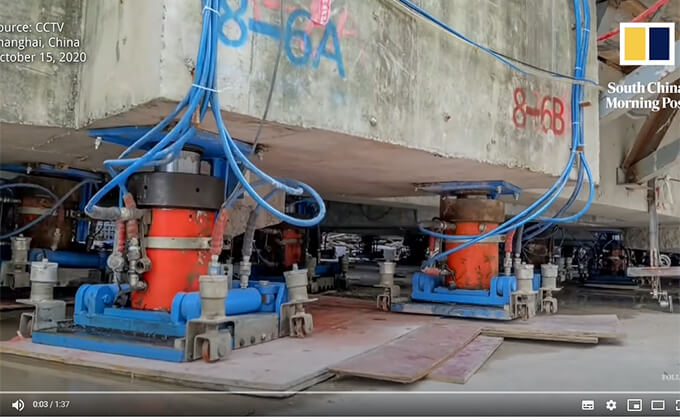 【速報】世界初! 7000トンのビルが60mをガチ歩行、ターンも決める! 衝撃動画に全人類が驚愕!=中国の画像4