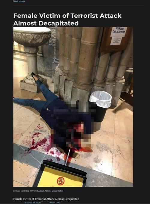 【閲覧注意】「途中まで斬首された」女性が悲惨すぎる！ 刃物男が教会襲撃、仏で相次ぐイスラム過激派テロの超ヤバい実態の画像1