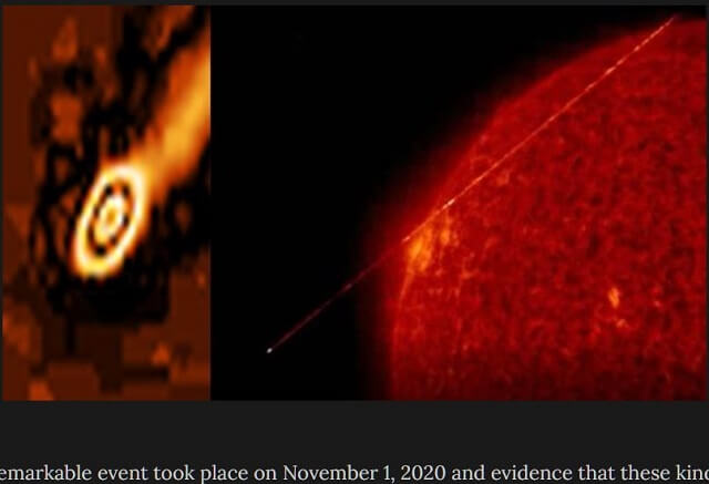 「太陽からエネルギー補給するUFO」を観測衛星SOHOが激撮! 地球の25倍サイズの超巨大母艦か、太陽空洞説に進展も!?の画像2