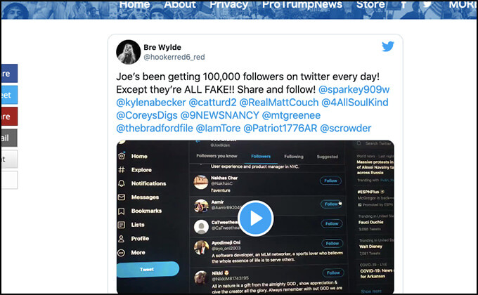 ジョー・バイデンのTwitterフォロワーは偽アカウントだらけ!? 演説・論文盗用の過去も判明、やはりバイデン人気はフェイクか?の画像2