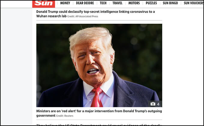 新型コロナが武漢の研究所から漏洩した証拠をトランプ大統領が数日以内に公開か?「北京に説明を要求する」の画像2